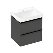 Hansgrohe Xelu Q Vanity unit set Diamond Matt Grey 580 475 with 2 drawers with wash basin Matt Black 54372670.jpg