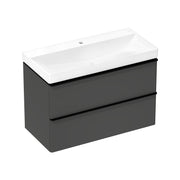 Hansgrohe Xelu Q Vanity unit set Diamond Matt Grey 980 475 with 2 drawers with wash basin Matt Black 54384670.jpg