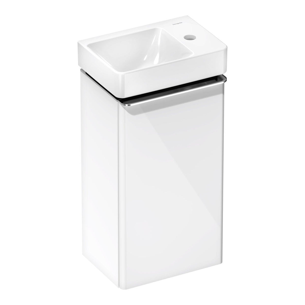 Hansgrohe Xelu Q Vanity unit set High Gloss White 340 245 door hinge right with handrinse basin shelf right 54365000.jpg