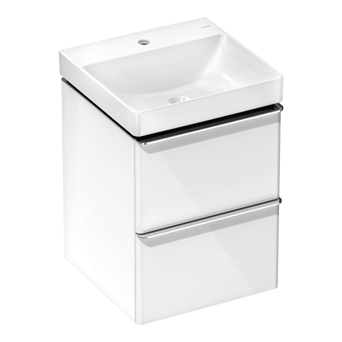 Hansgrohe Xelu Q Vanity unit set High Gloss White 480 475 with 2 drawers with handrinse basin 54368000.jpg