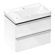 Hansgrohe Xelu Q Vanity unit set High Gloss White 780 475 with 2 drawers with wash basin shelf left 54377000.jpg