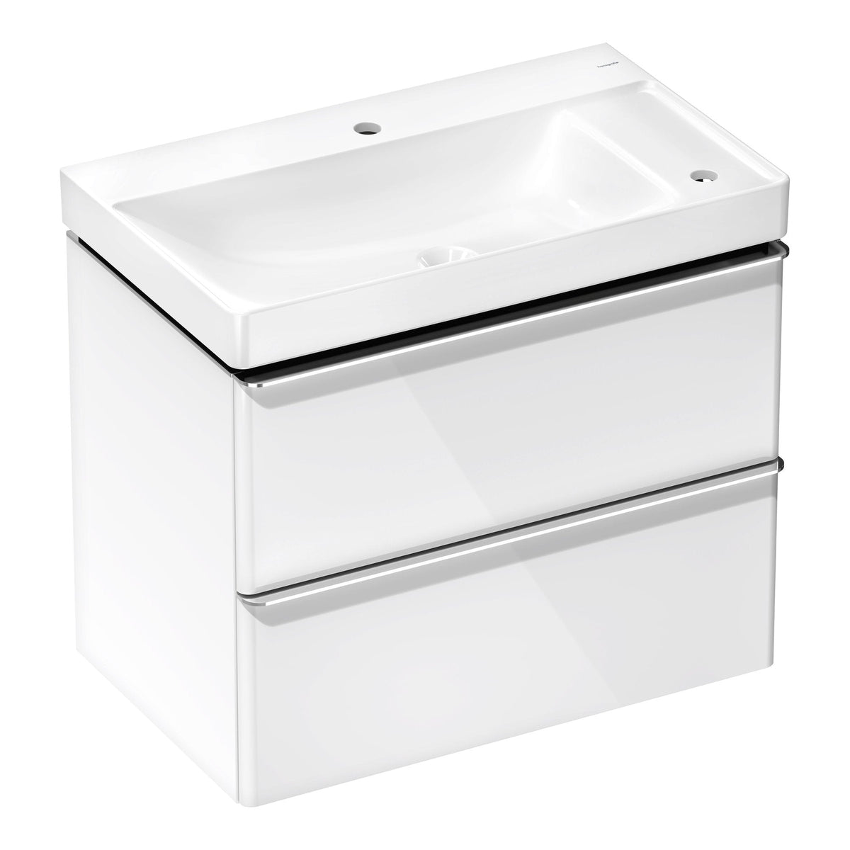 Hansgrohe Xelu Q Vanity unit set High Gloss White 780 475 with 2 drawers with wash basin shelf right 54380000.jpg