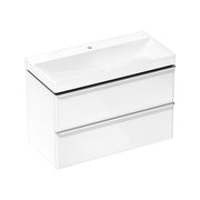 Hansgrohe Xelu Q Vanity unit set High Gloss White 980 475 with 2 drawers with wash basin 54383000.jpg