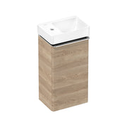 Hansgrohe Xelu Q Vanity unit set Natural Oak 340 245 door hinge left with handrinse basin shelf left 54364000.jpg