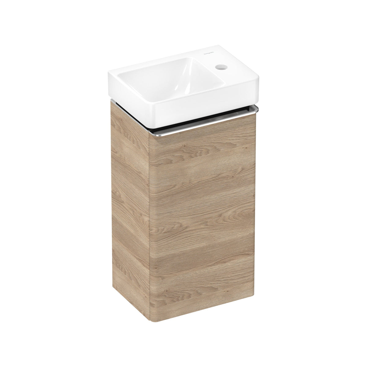 Hansgrohe Xelu Q Vanity unit set Natural Oak 340 245 door hinge right with handrinse basin shelf right 54367000.jpg