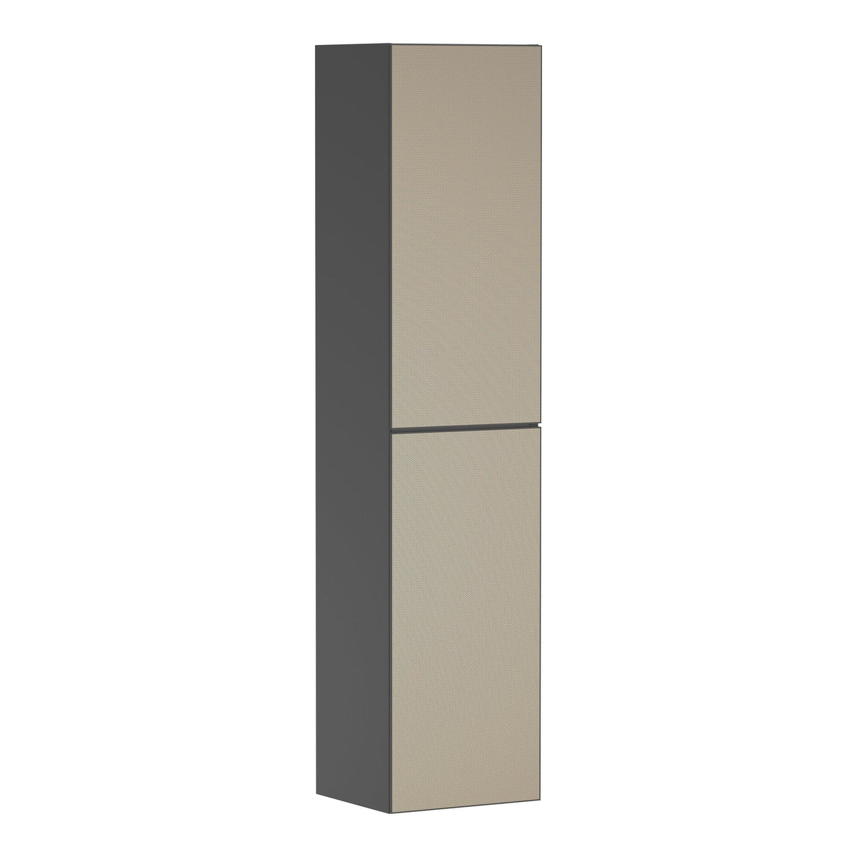 Hansgrohe Xevolos E Tall cabinet Slate Matt Grey 400 360 door hinge left Patterned Bronze 54220390.jpg