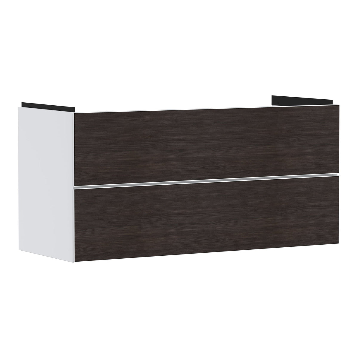 Hansgrohe Xevolos E Vanity unit Matt White 1180 475 with 2 drawers for wash basin Dark Oak 54184730.jpg