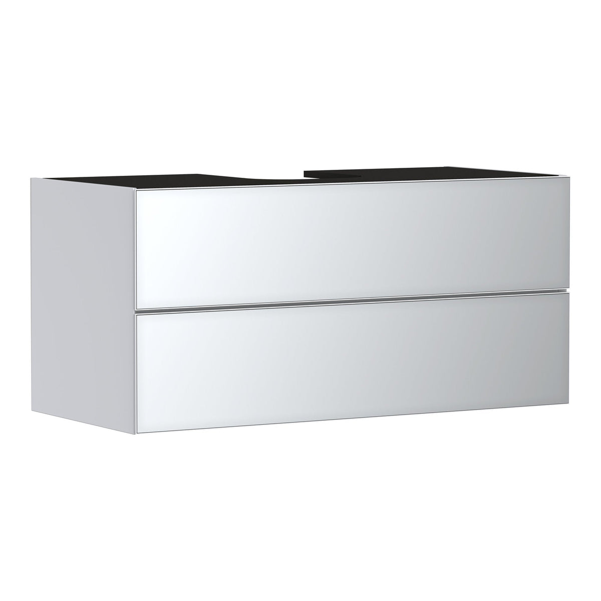 Hansgrohe Xevolos E Vanity unit Matt White 1180 550 with 2 drawers for console with cutout middle Metallic White 54193320.jpg