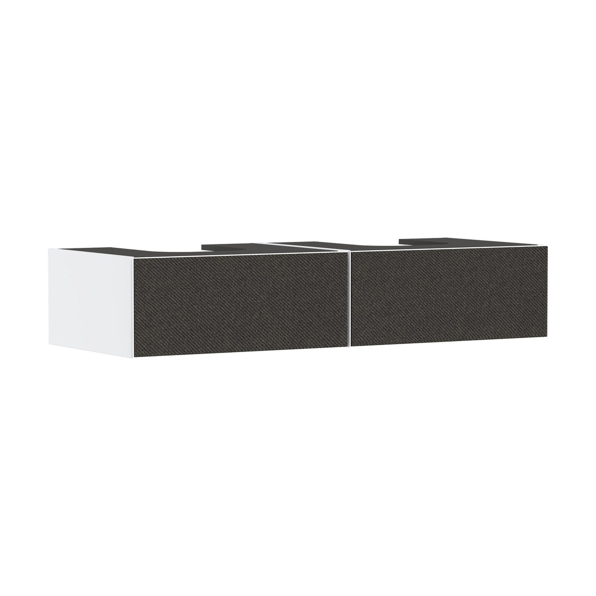 Hansgrohe-Xevolos-E-Vanity-unit-Matt-White-1370-550-with-2-drawers-for-console-with-2-cutouts-Textile-Dark-Grey-54316660
