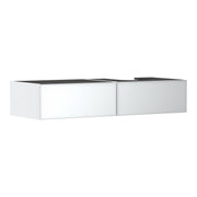 Hansgrohe Xevolos E Vanity unit Matt White 1370 550 with 2 drawers for console with cutout right Metallic White 54322320.jpg