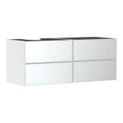 Hansgrohe Xevolos E Vanity unit Matt White 1370 550 with 4 drawers for console with cutout left Metallic White 54236320.jpg