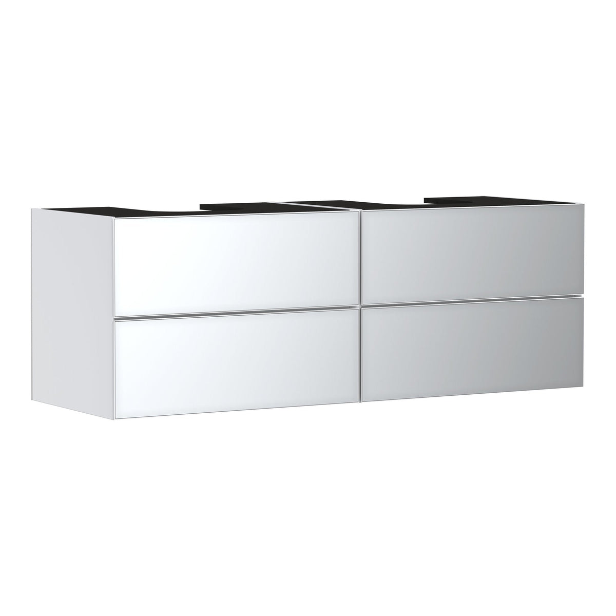 Hansgrohe Xevolos E Vanity unit Matt White 1570 550 with 4 drawers for console with 2 cutouts Metallic White 54199320.jpg