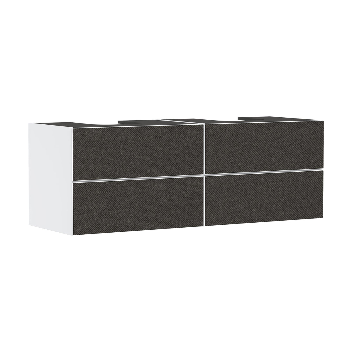 Hansgrohe-Xevolos-E-Vanity-unit-Matt-White-1570-550-with-4-drawers-for-console-with-2-cutouts-Textile-Dark-Grey-54199660