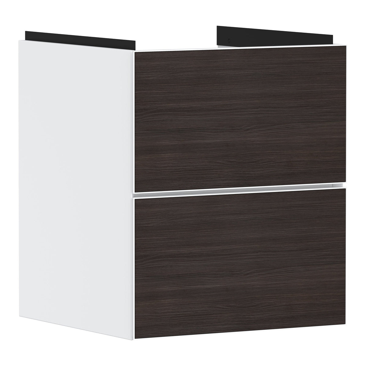Hansgrohe Xevolos E Vanity unit Matt White 480 475 with 2 drawers for handrinse basin Dark Oak 54172730.jpg