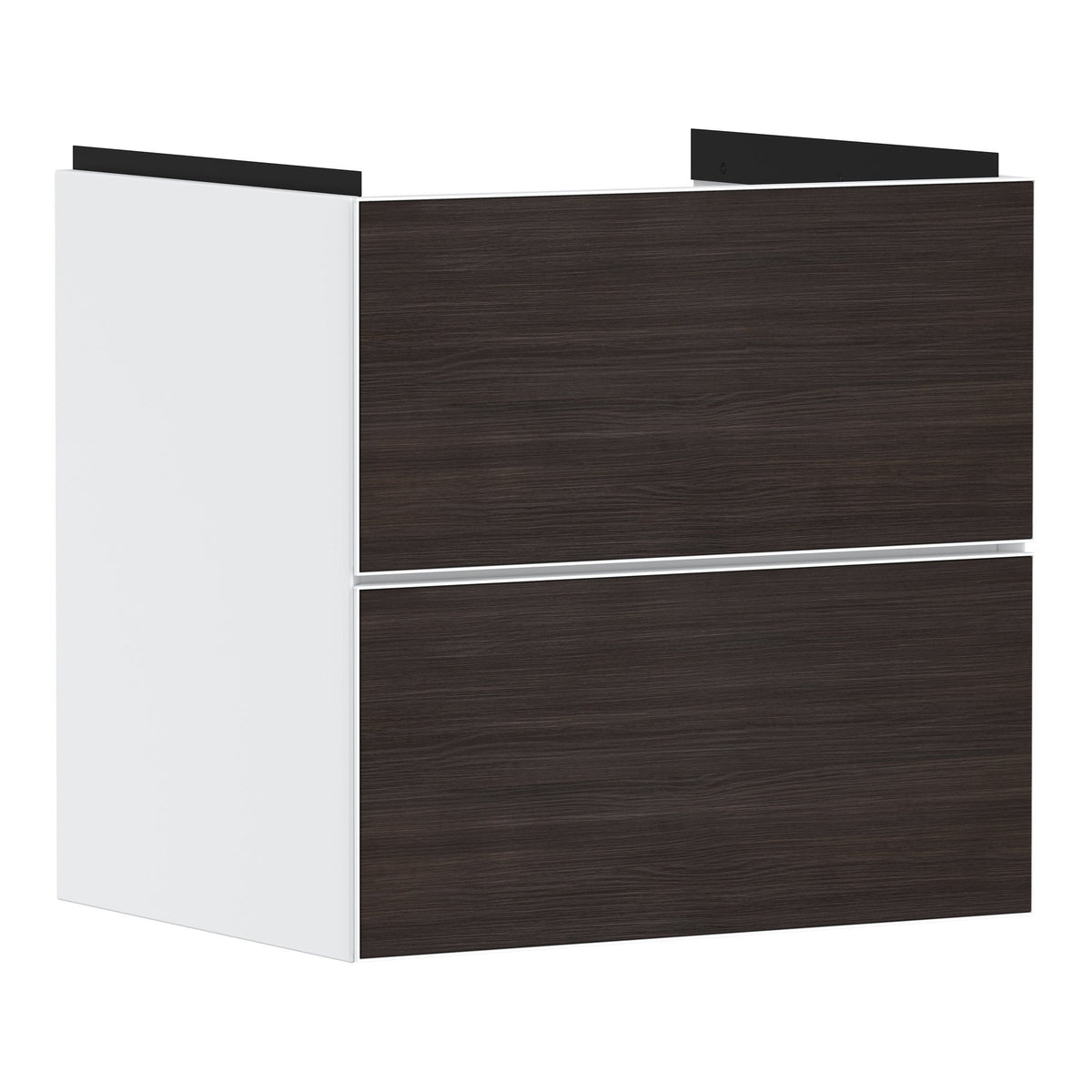 Hansgrohe Xevolos E Vanity unit Matt White 580 475 with 2 drawers for wash basin Dark Oak 54175730.jpg