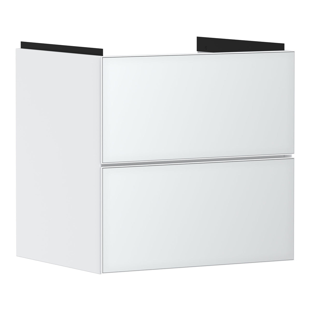 Hansgrohe Xevolos E Vanity unit Matt White 580 475 with 2 drawers for wash basin Metallic White 54175320.jpg