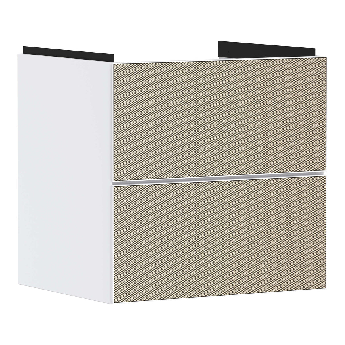 Hansgrohe Xevolos E Vanity unit Matt White 580 475 with 2 drawers for wash basin Patterned Bronze 54175390.jpg