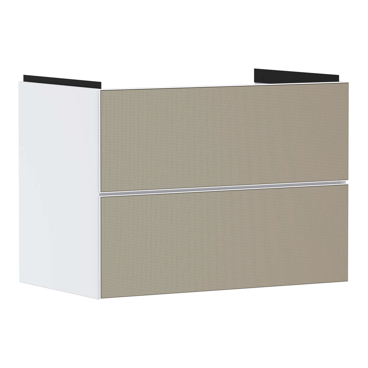 Hansgrohe Xevolos E Vanity unit Matt White 780 475 with 2 drawers for wash basin Patterned Bronze 54178390.jpg