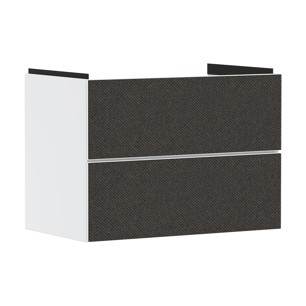 Hansgrohe-Xevolos-E-Vanity-unit-Matt-White-780-475-with-2-drawers-for-wash-basin-Textile-Dark-Grey-54178660