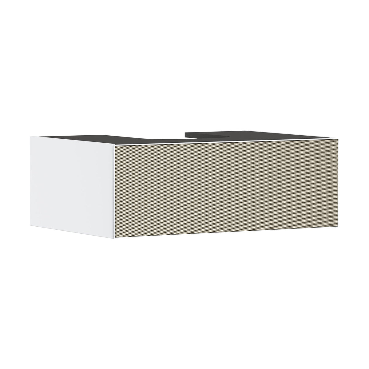 Hansgrohe-Xevolos-E-Vanity-unit-Matt-White-780-550-with-1-drawer-for-console-with-cutout-middle-Patterned-Bronze-54310390