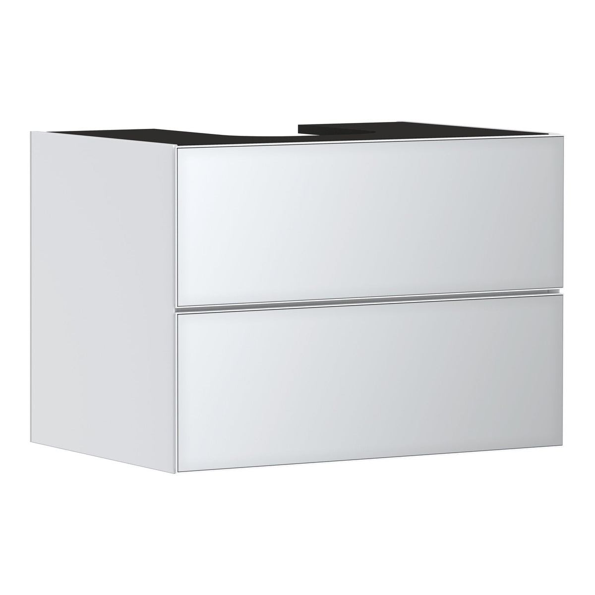 Hansgrohe Xevolos E Vanity unit Matt White 780 550 with 2 drawers for console with cutout middle Metallic White 54187320.jpg