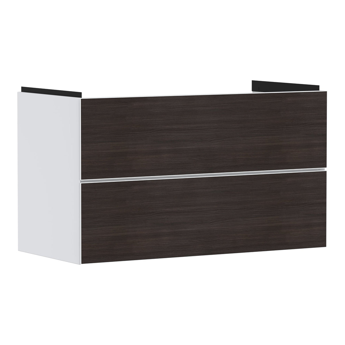Hansgrohe Xevolos E Vanity unit Matt White 980 475 with 2 drawers for wash basin Dark Oak 54181730.jpg