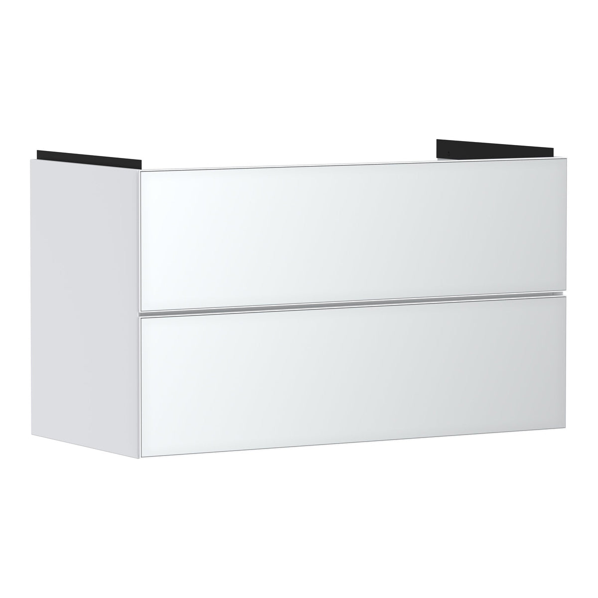 Hansgrohe Xevolos E Vanity unit Matt White 980 475 with 2 drawers for wash basin Metallic White 54181320.jpg