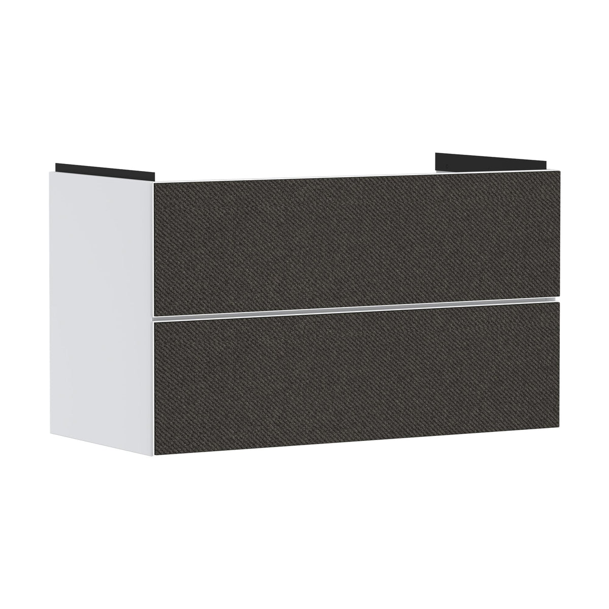 Hansgrohe-Xevolos-E-Vanity-unit-Matt-White-980-475-with-2-drawers-for-wash-basin-Textile-Dark-Grey-54181660