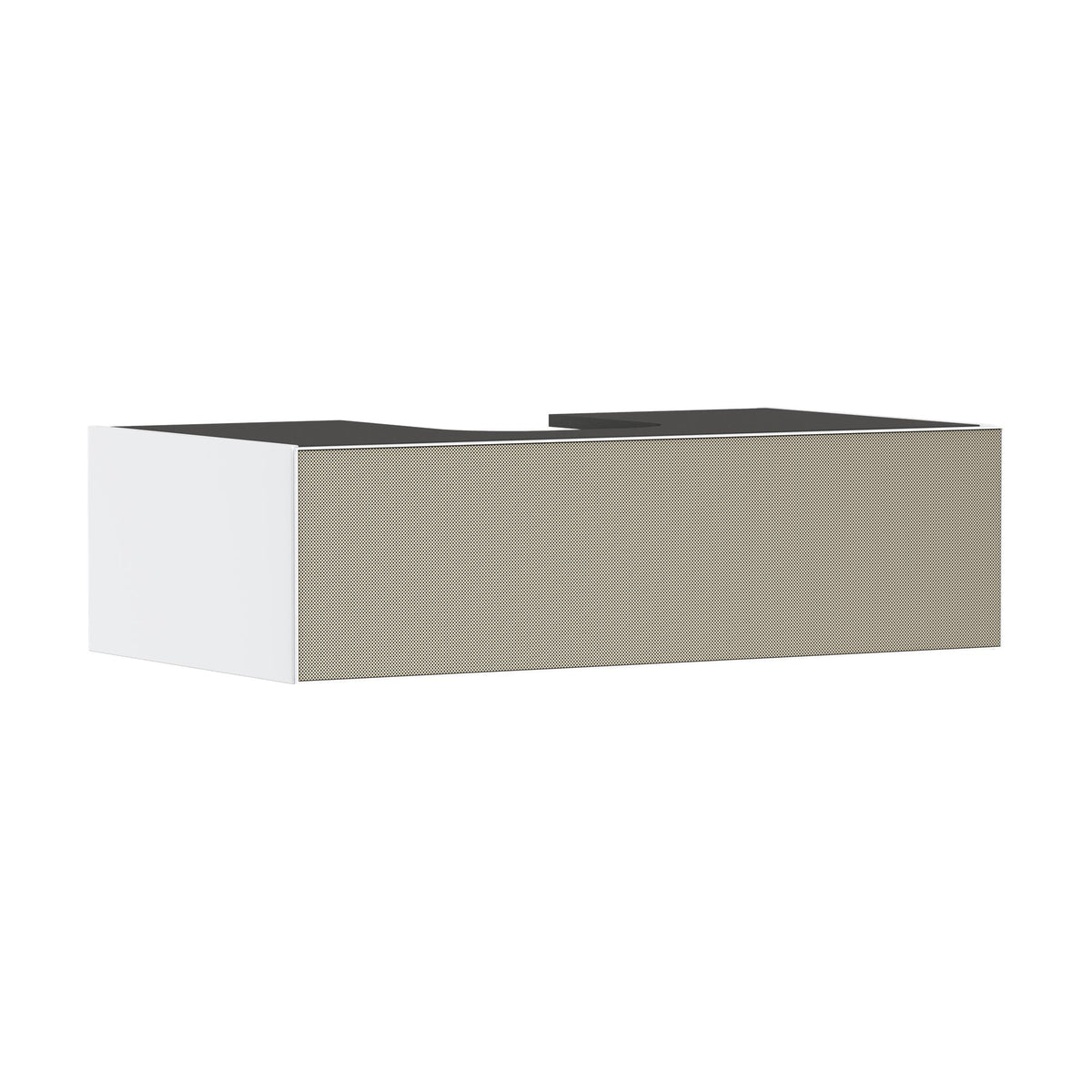 Hansgrohe-Xevolos-E-Vanity-unit-Matt-White-980-550-with-1-drawer-for-console-with-cutout-middle-Patterned-Bronze-54313390