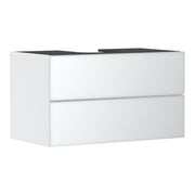 Hansgrohe Xevolos E Vanity unit Matt White 980 550 with 2 drawers for console with cutout middle Metallic White 54190320.jpg