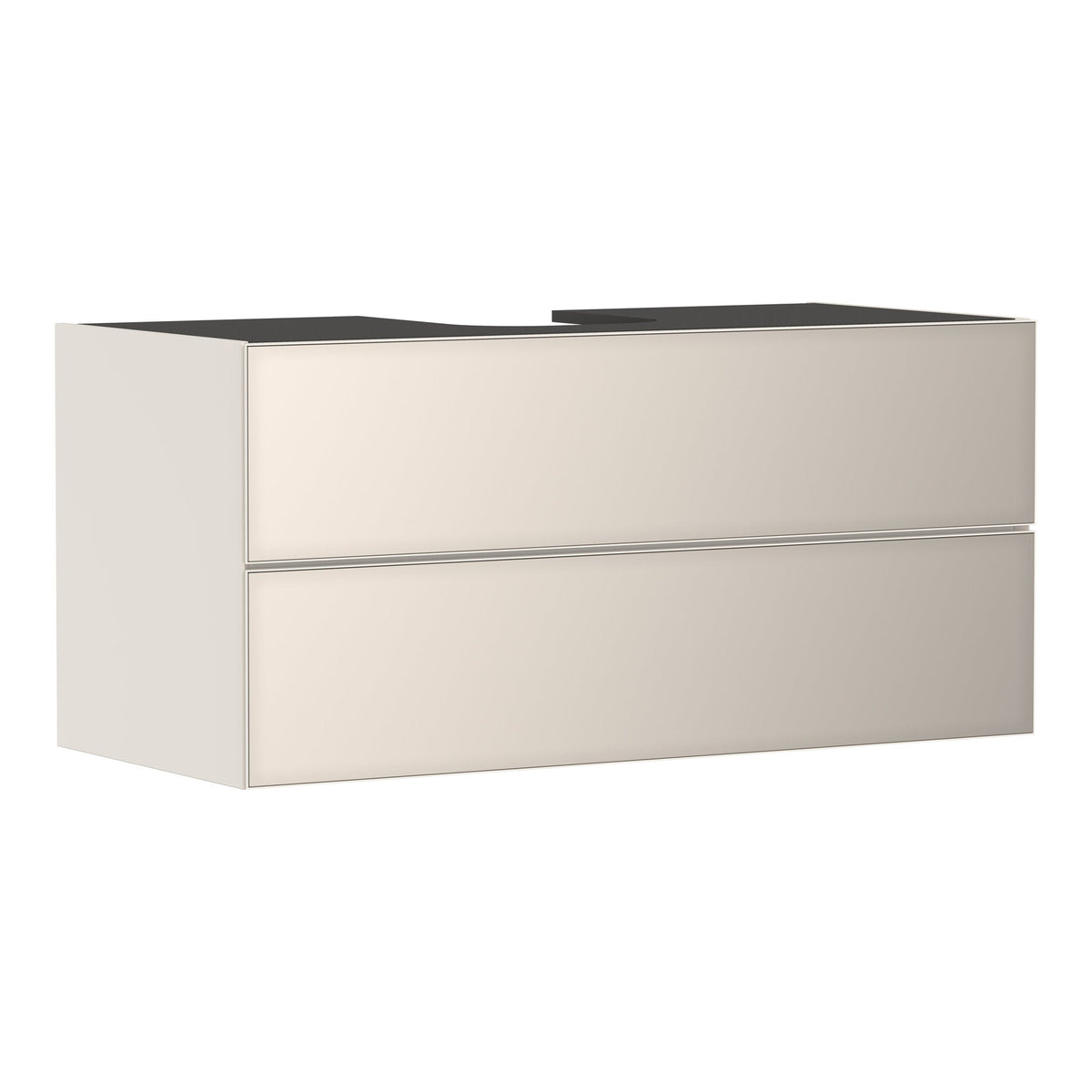 Hansgrohe Xevolos E Vanity unit Sand Matt Beige 1180 550 with 2 drawers for console with cutout middle Metallic Sand Beige 54194790.jpg