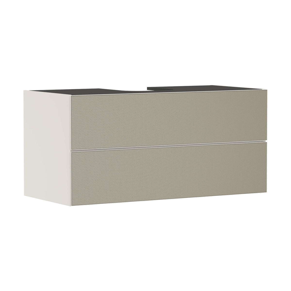 Hansgrohe-Xevolos-E-Vanity-unit-Sand-Matt-Beige-1180-550-with-2-drawers-for-console-with-cutout-middle-Patterned-Bronze-54194390