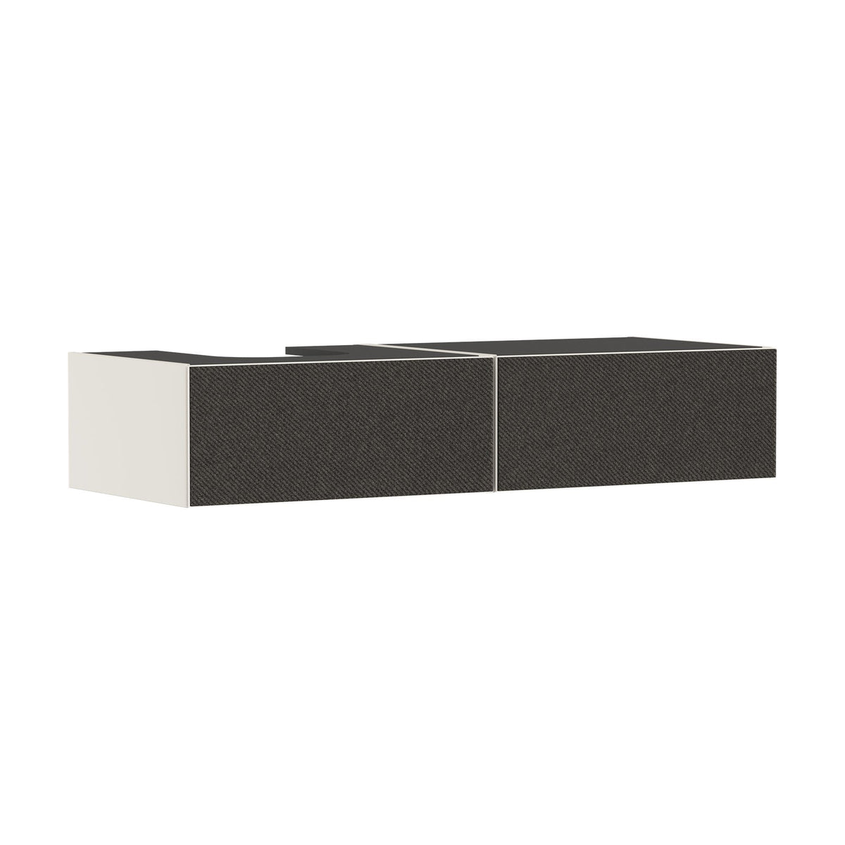 Hansgrohe-Xevolos-E-Vanity-unit-Sand-Matt-Beige-1370-550-with-2-drawers-for-console-with-cutout-left-Textile-Dark-Grey-54320660