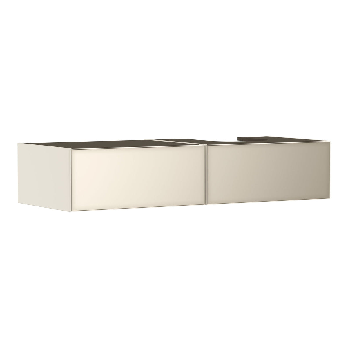 Hansgrohe Xevolos E Vanity unit Sand Matt Beige 1370 550 with 2 drawers for console with cutout right Metallic Sand Beige 54323790.jpg