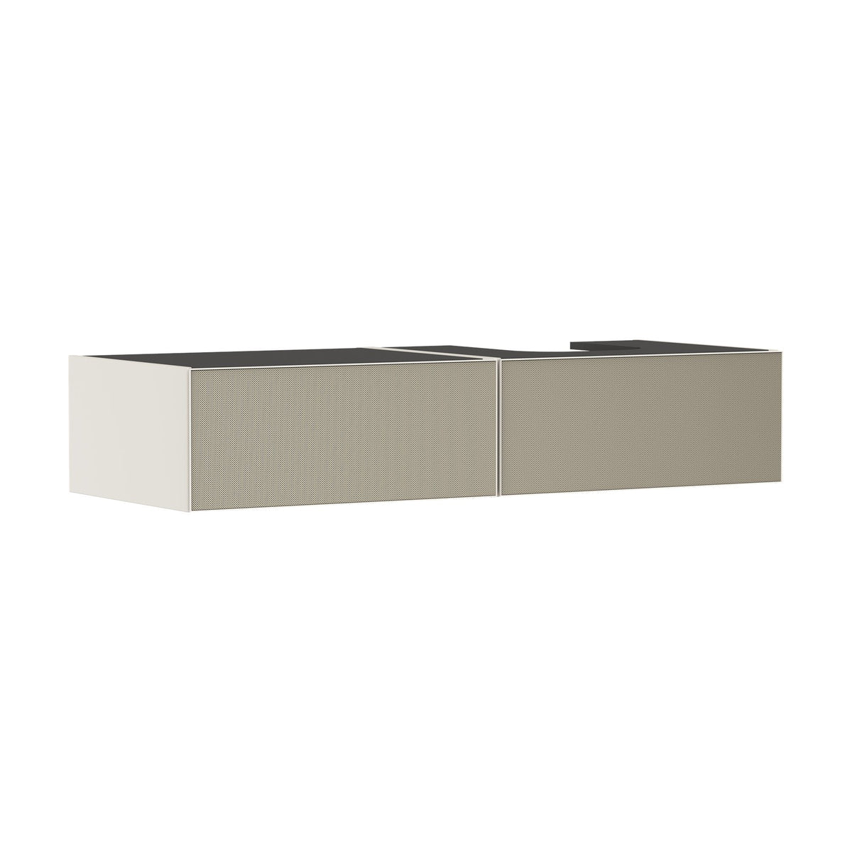 Hansgrohe-Xevolos-E-Vanity-unit-Sand-Matt-Beige-1370-550-with-2-drawers-for-console-with-cutout-right-Patterned-Bronze-54323390