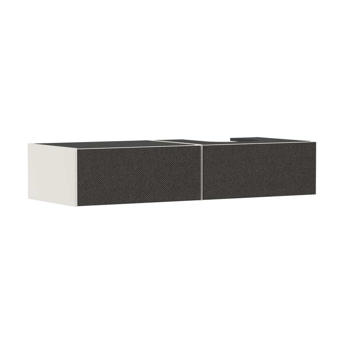 Hansgrohe-Xevolos-E-Vanity-unit-Sand-Matt-Beige-1370-550-with-2-drawers-for-console-with-cutout-right-Textile-Dark-Grey-54323660