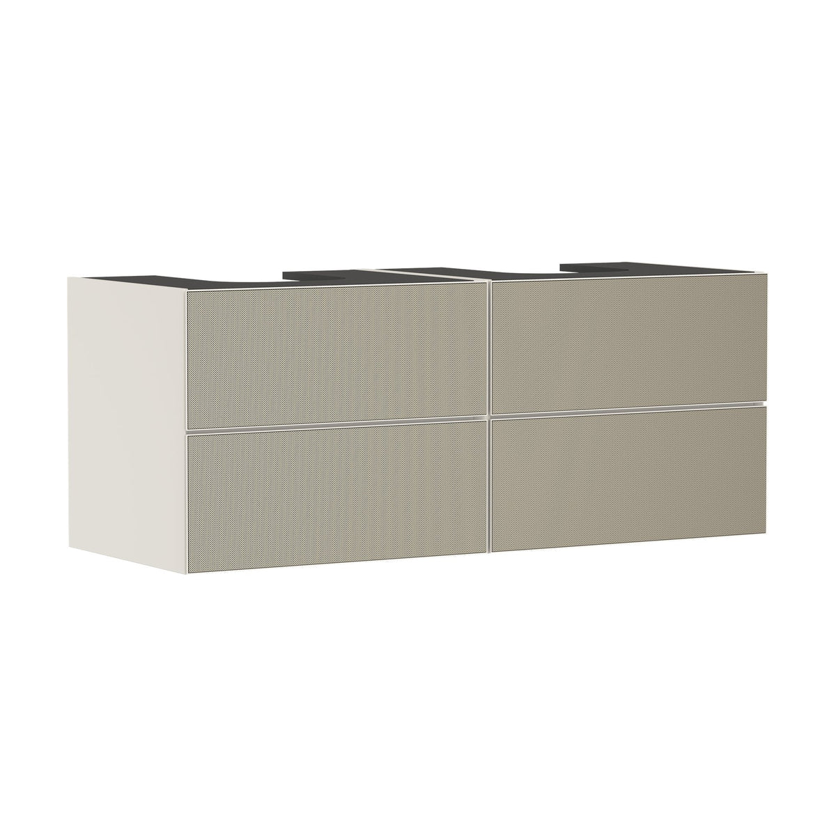 Hansgrohe-Xevolos-E-Vanity-unit-Sand-Matt-Beige-1370-550-with-4-drawers-for-console-with-2-cutouts-Patterned-Bronze-54197390