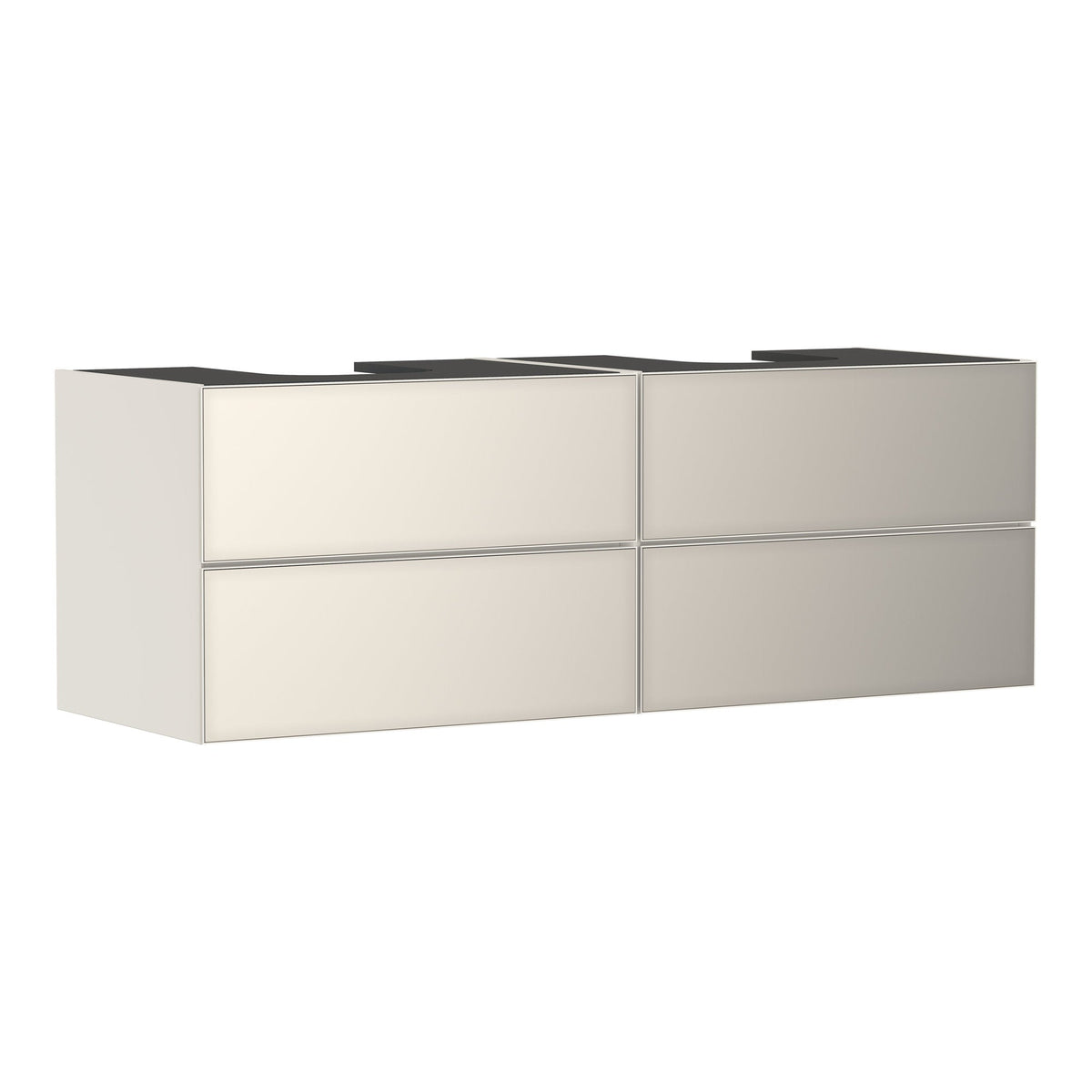 Hansgrohe Xevolos E Vanity unit Sand Matt Beige 1570 550 with 4 drawers for console with 2 cutouts Metallic Sand Beige 54200790.jpg