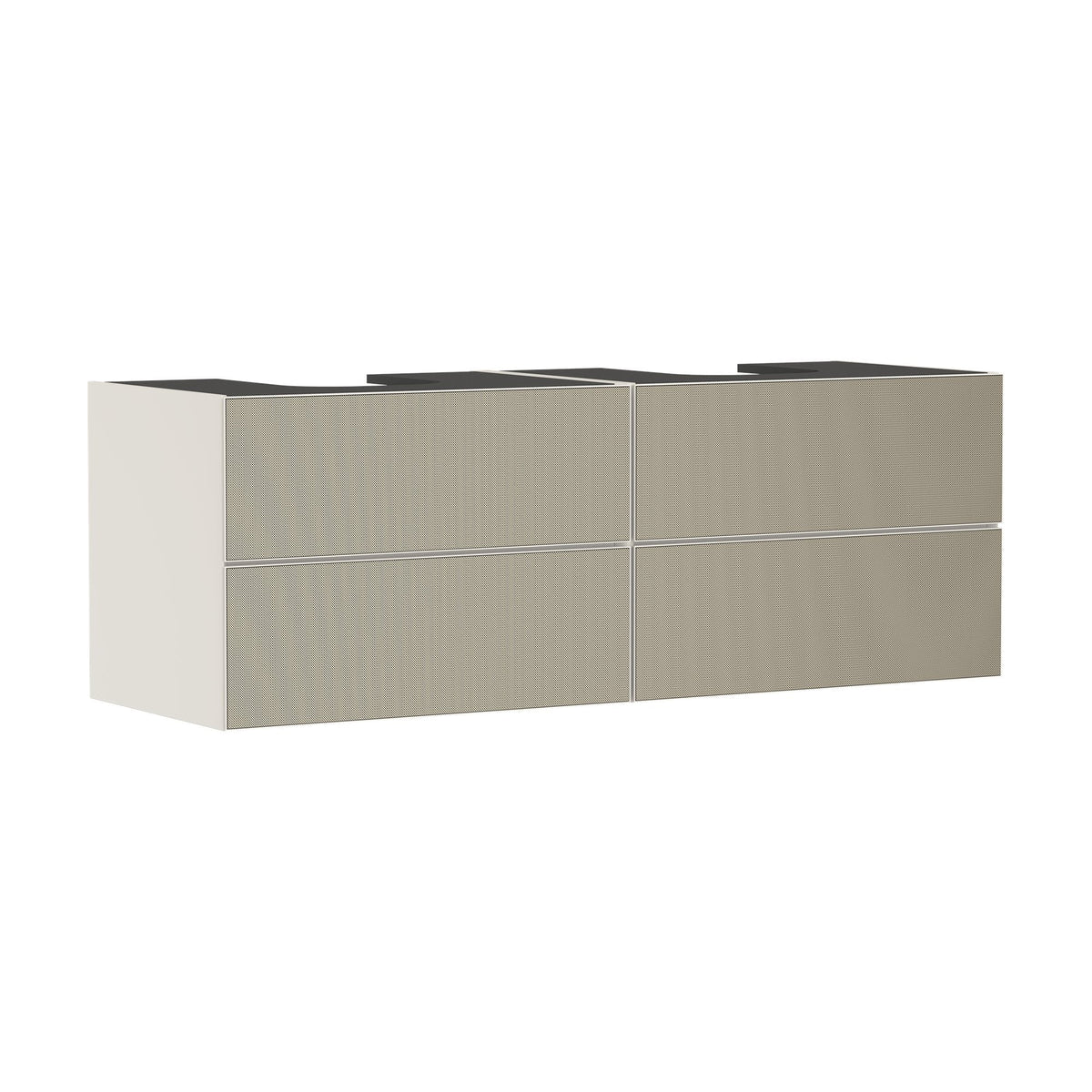Hansgrohe-Xevolos-E-Vanity-unit-Sand-Matt-Beige-1570-550-with-4-drawers-for-console-with-2-cutouts-Patterned-Bronze-54200390