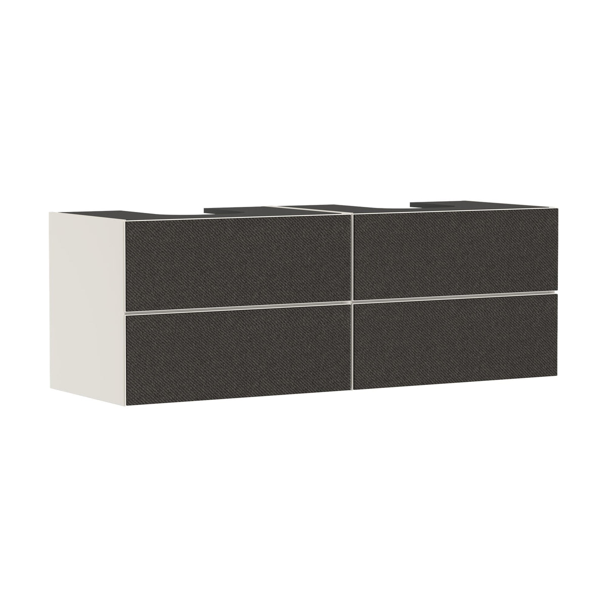 Hansgrohe-Xevolos-E-Vanity-unit-Sand-Matt-Beige-1570-550-with-4-drawers-for-console-with-2-cutouts-Textile-Dark-Grey-54200660
