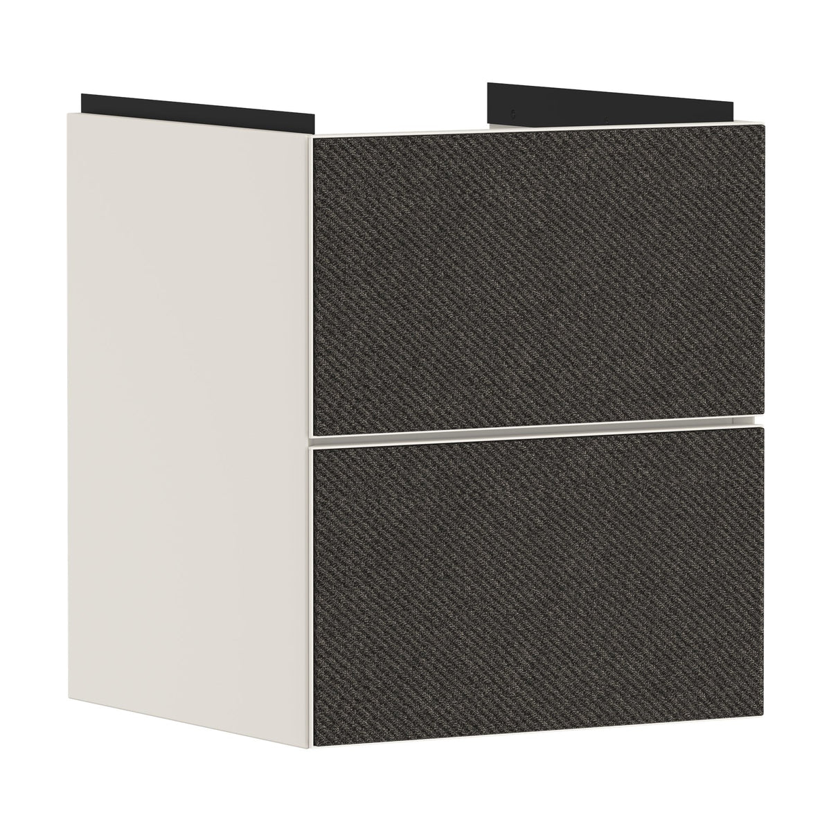 Hansgrohe-Xevolos-E-Vanity-unit-Sand-Matt-Beige-480-475-with-2-drawers-for-handrinse-basin-Textile-Dark-Grey-54173660