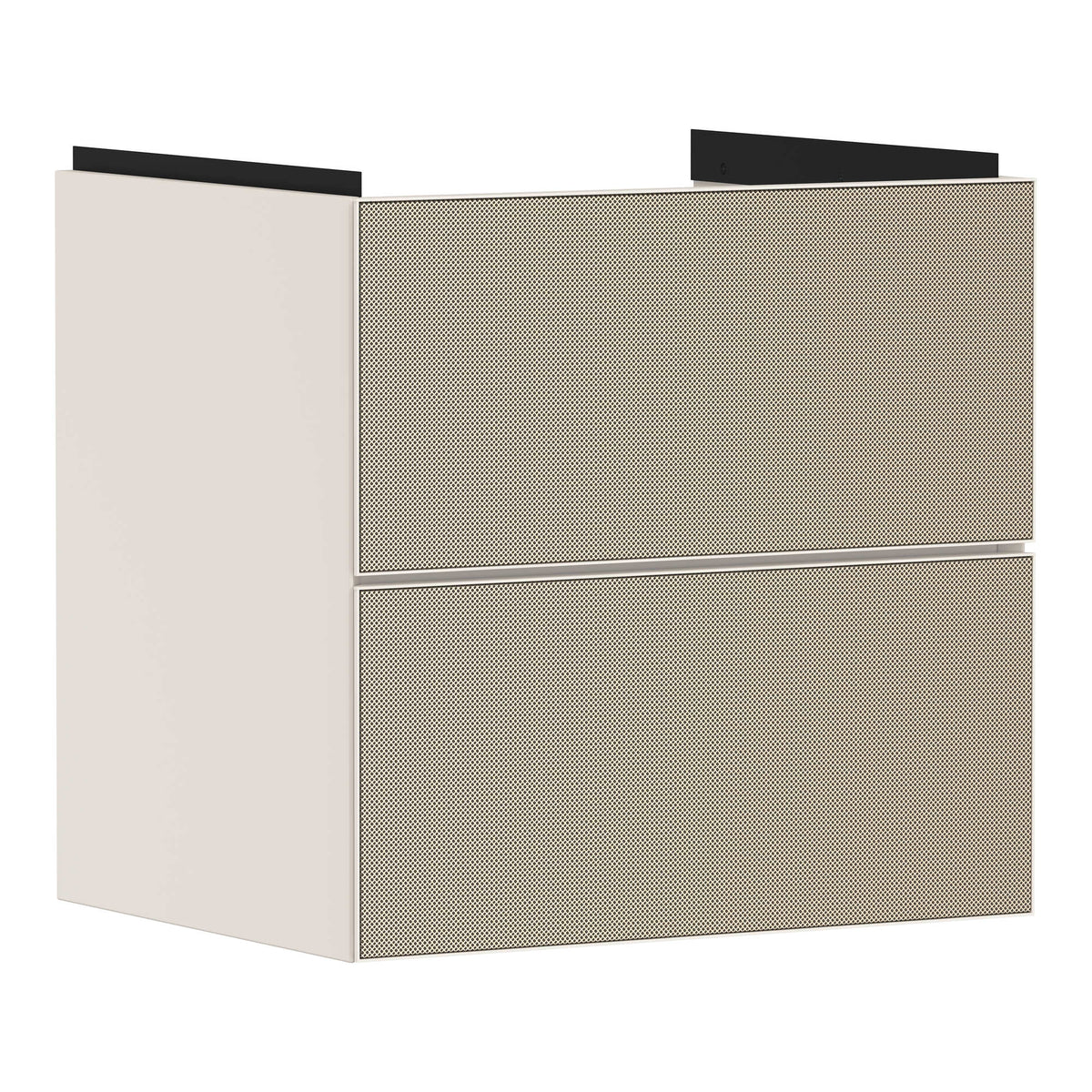 Hansgrohe Xevolos E Vanity unit Sand Matt Beige 580 475 with 2 drawers for wash basin Patterned Bronze 54176390.jpg