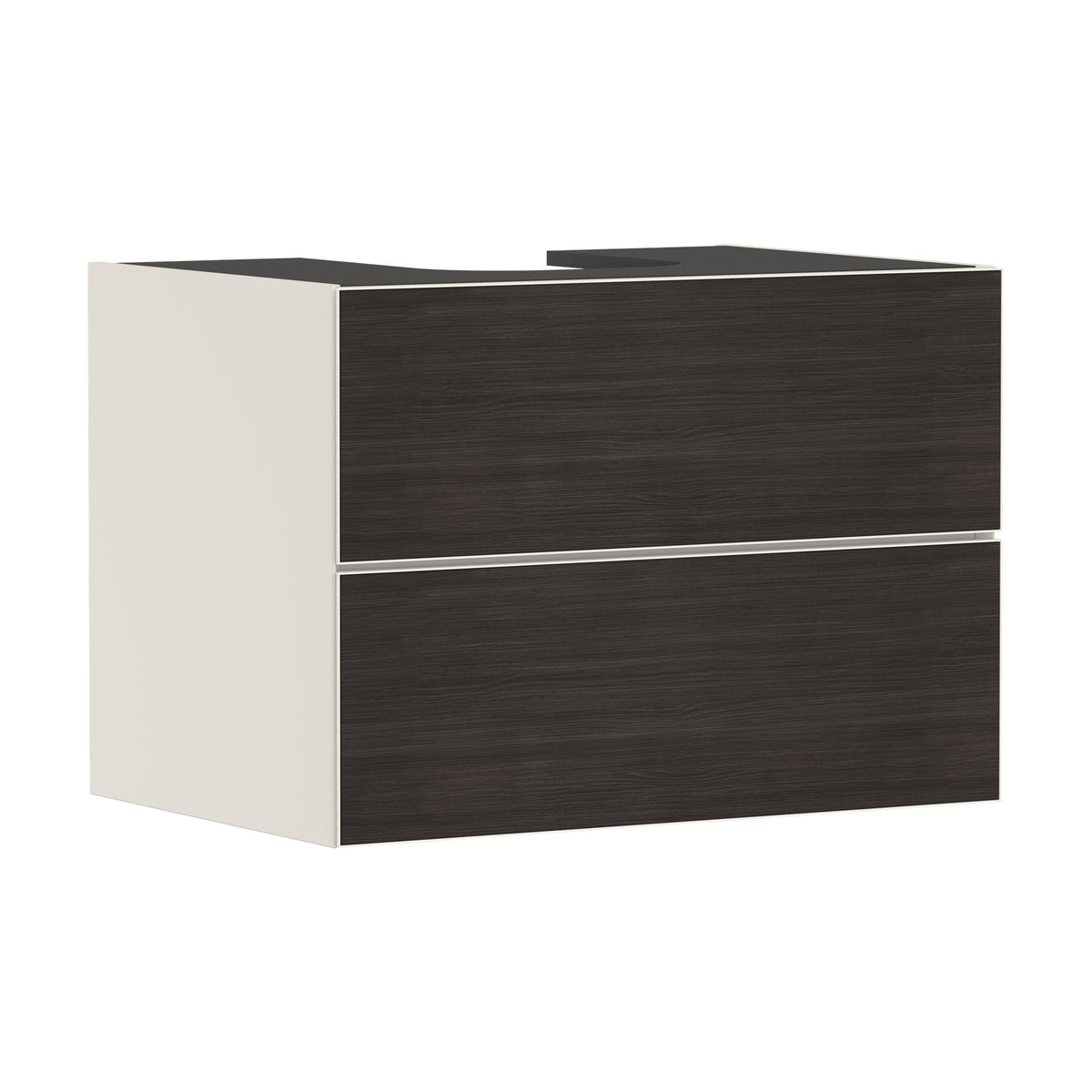 Hansgrohe-Xevolos-E-Vanity-unit-Sand-Matt-Beige-780-550-with-2-drawers-for-console-with-cutout-middle-Dark-Oak-54188730