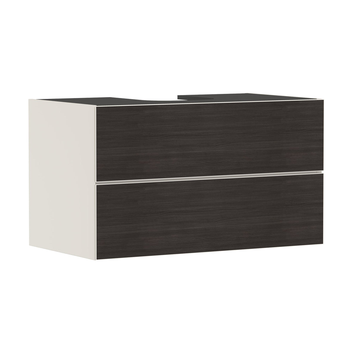 Hansgrohe-Xevolos-E-Vanity-unit-Sand-Matt-Beige-980-550-with-2-drawers-for-console-with-cutout-middle-Dark-Oak-54191730