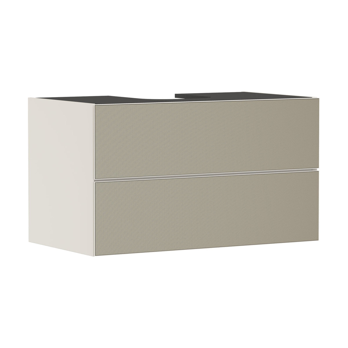Hansgrohe-Xevolos-E-Vanity-unit-Sand-Matt-Beige-980-550-with-2-drawers-for-console-with-cutout-middle-Patterned-Bronze-54191390