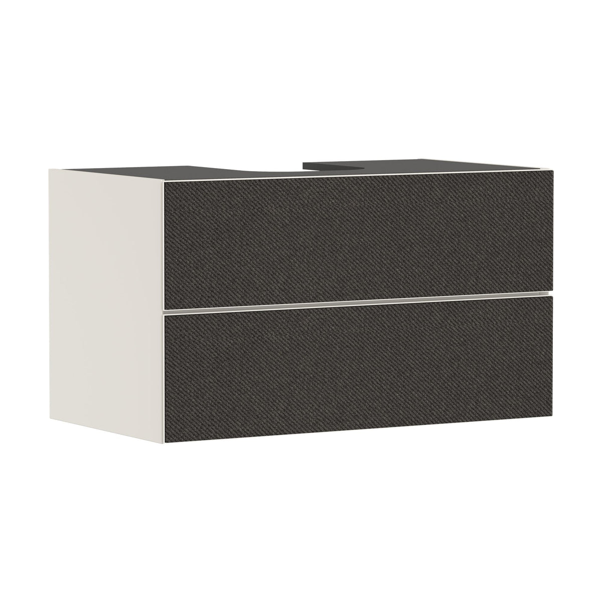 Hansgrohe-Xevolos-E-Vanity-unit-Sand-Matt-Beige-980-550-with-2-drawers-for-console-with-cutout-middle-Textile-Dark-Grey-54191660