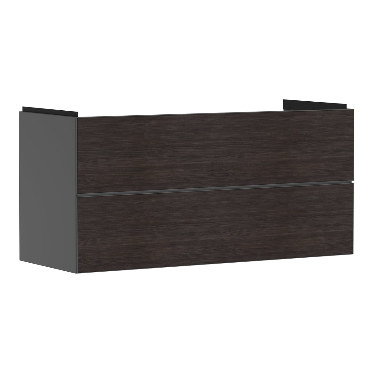 Hansgrohe Xevolos E Vanity unit Slate Matt Grey 1180 475 with 2 drawers for wash basin Dark Oak 54186730.jpg