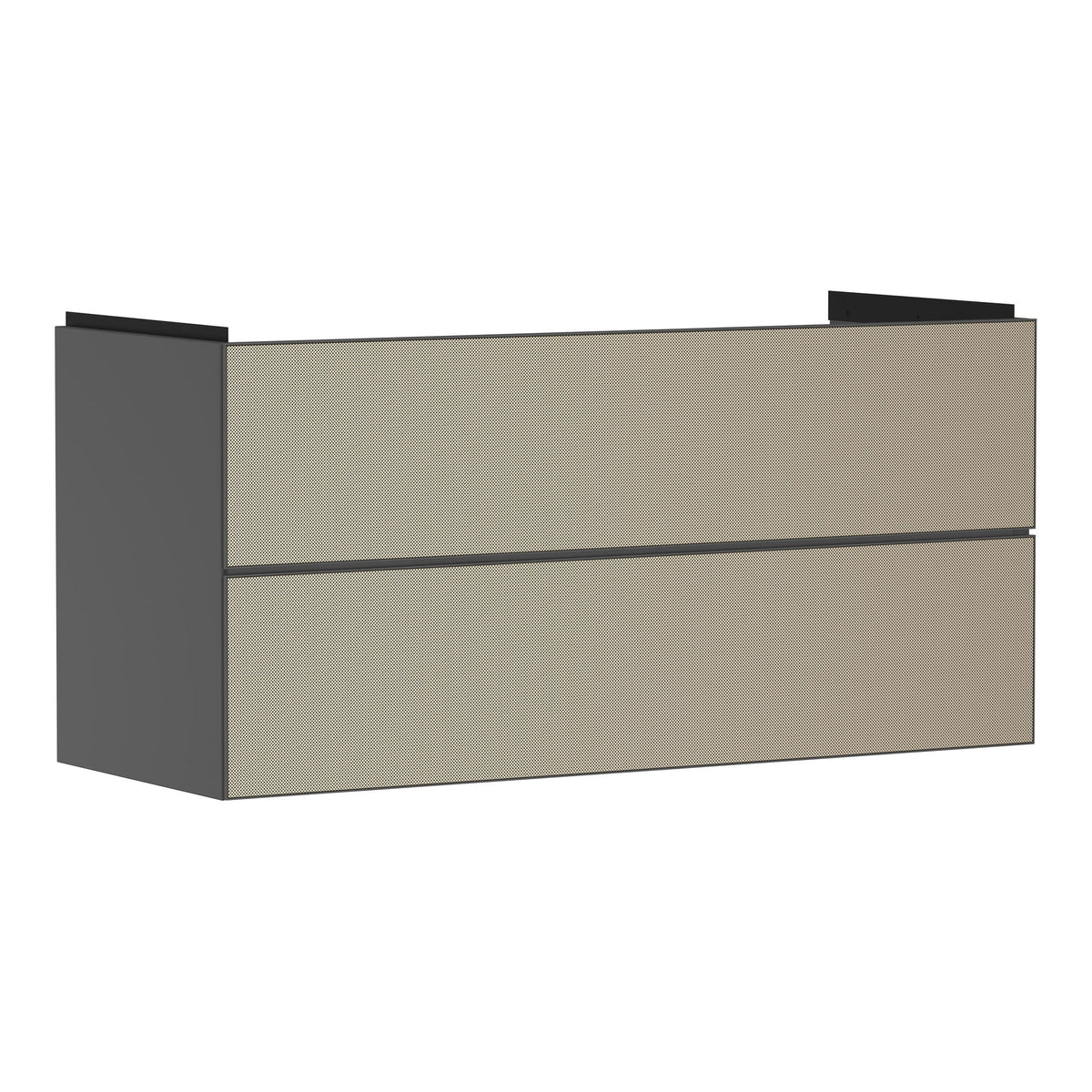 Hansgrohe Xevolos E Vanity unit Slate Matt Grey 1180 475 with 2 drawers for wash basin Patterned Bronze 54186390.jpg