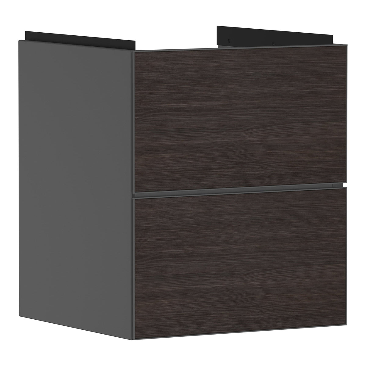 Hansgrohe Xevolos E Vanity unit Slate Matt Grey 480 475 with 2 drawers for handrinse basin Dark Oak 54174730.jpg