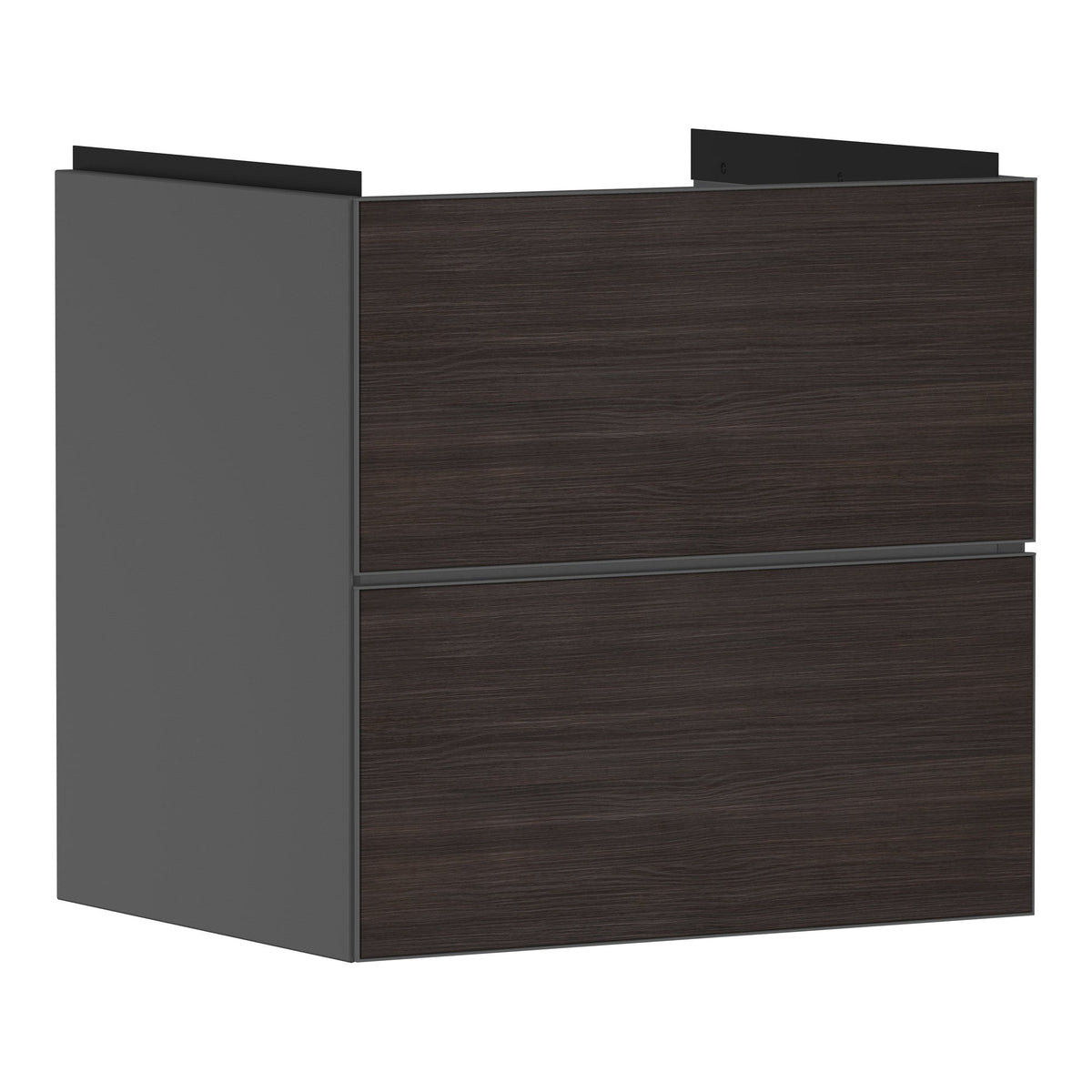 Hansgrohe Xevolos E Vanity unit Slate Matt Grey 580 475 with 2 drawers for wash basin Dark Oak 54177730.jpg